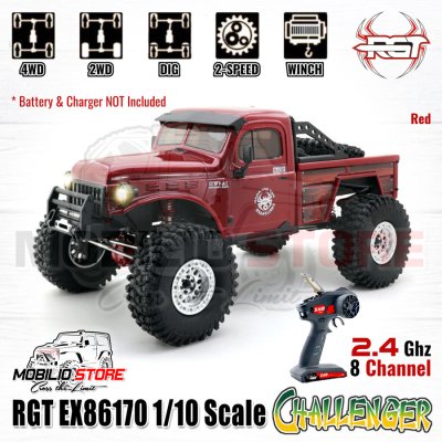RGT EX86170 Challenger 1/10 Scale 2.4G 2-Speed FWD/4WD RC Car Crawler