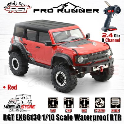 RGT EX86130 Pro Runner 1/10 Scale Waterproof RTR 2.4GHz RC Crawler Car