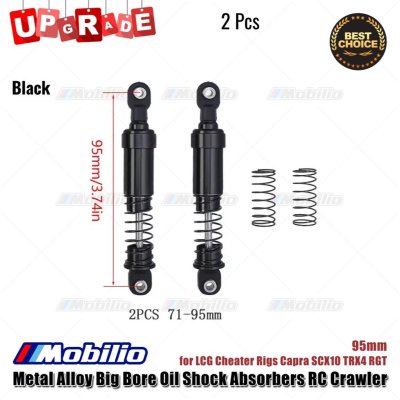 Metal Big Bore Oil Shock Absorbers 1/10 RC Crawler LCG Cheater Rigs Capra SCX10 TRX4 RGT