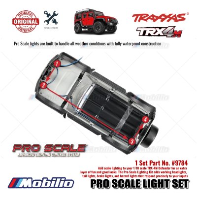 Traxxxas Part #9784 TRX-4M Defender Pro Scale Light Set Fully Waterproof Construction