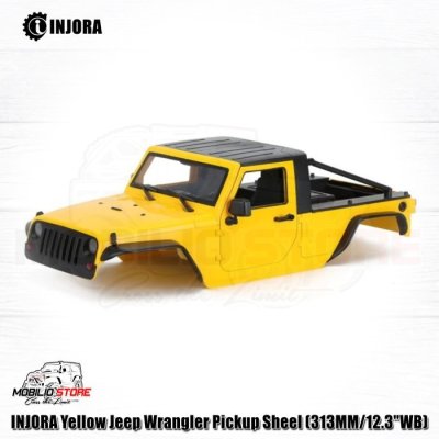 Injora Jeep Wrangler Pickup Body Shell 313 mm Wheelbase