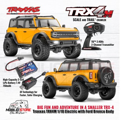 Traxxas TRX-4M 1/18 Electric Mini Crawler with Ford Bronco Body