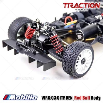 Traction Hobby WRC C3 Citroen Red Bull Brusless Power RC Electric Remote Control Model Car Rally RTR