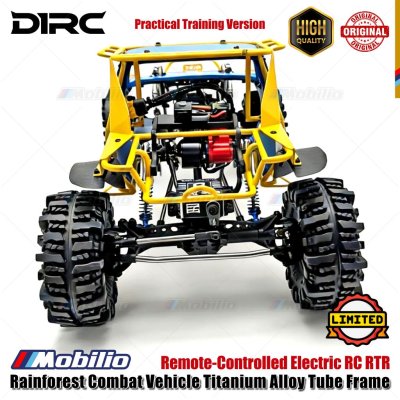D1RC Ti-Fury Rainforest Combat Vehicle Titanium Alloy Tube Frame Remote-Controlled Electric RC RTR Rock Crawler