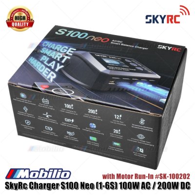 SkyRc Charger S100 Neo (1-6S) 100W AC / 200W DC with Motor Run-In #SK-100202