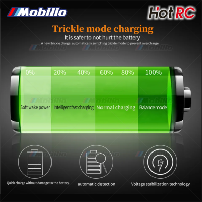 HotRC A400 Digital 3S 4S 3000mah RC Lipo Battery Balance Charger with LED Screen Fast Charge for RC Remote Control Car Aircraft Boat Quadcopter