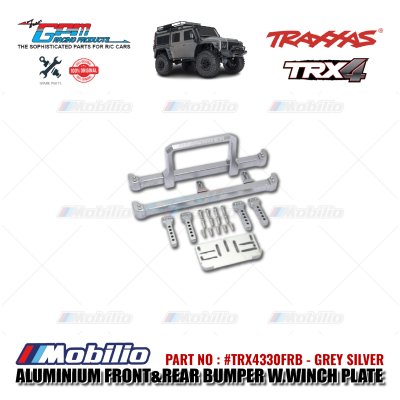 GPM Part #TRX4330FRB Aluminium Front and Rear Bumper with Winch Plate Traxxas TRX-4 Defender Trail Crawler