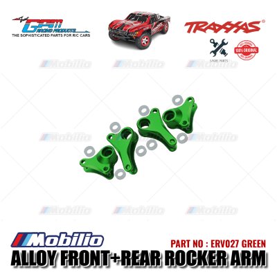 GPM Part #ERV027 Alloy Front+Rear Rocker Arm for Traxxas 1:16 Mini E-Revo - 4 Pcs