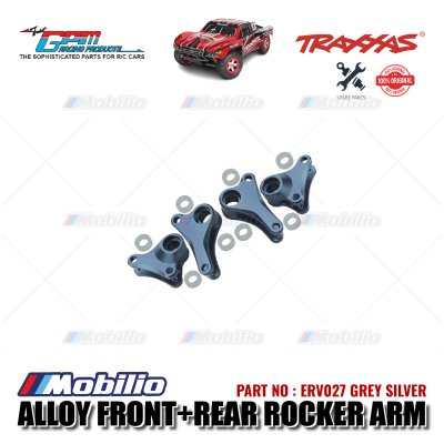 GPM Part #ERV027 Alloy Front+Rear Rocker Arm for Traxxas 1:16 Mini E-Revo - 4 Pcs