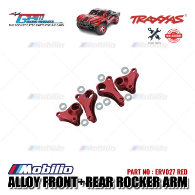 GPM Part #ERV027 Alloy Front+Rear Rocker Arm for Traxxas 1:16 Mini E-Revo - 4 Pcs