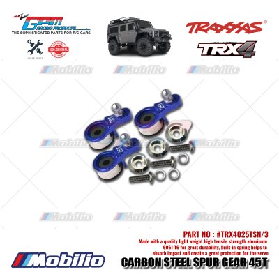 GPM Part #TRX4025TSN/3 Aluminum Servo Horn with Built-in Spring for Locking Differential RC Upgrade Traxxas TRX-4 TRX-6