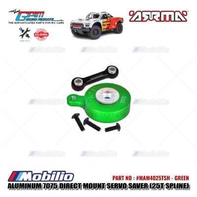 GPM Part #MAM4025TSH Aluminum 7075 Direct Mount Servo Saver 25T Spline with Fix Link Arrma Granite Big Rock Senton Vortexs Typhon Buggy Monster Truck
