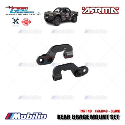 GPM Part #MAJ040 Aluminum Rear Brace Mount Set Arrma Mojave Big Rock 6S BLX Desert Monster Truck