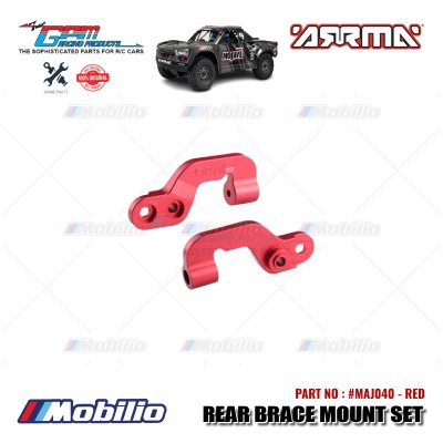 GPM Part #MAJ040 Aluminum Rear Brace Mount Set Arrma Mojave Big Rock 6S BLX Desert Monster Truck