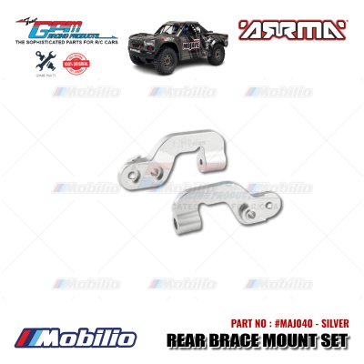 GPM Part #MAJ040 Aluminum Rear Brace Mount Set Arrma Mojave Big Rock 6S BLX Desert Monster Truck