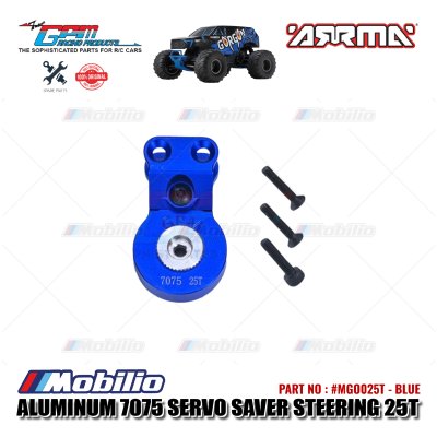 GPM Part #MGO025T Aluminum 7075 Servo Saver Steering 25T with Built-in Spring Arrma Gorgon Mega Monster Truck