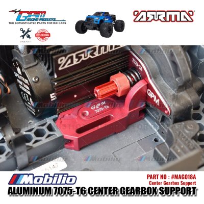 GPM Part #MAG018A Aluminum 7075-T6 Center Gearbox Support RC Upgrade Arrma Granite 4x4 Mega Monster Truck