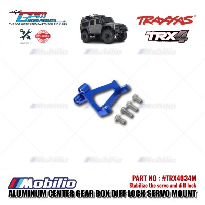 GPM Part #TRX4034M Aluminum Center Gear Box Differential Lock Servo Mount Traxxas TRX-4 TRX-6 Trail Crawler