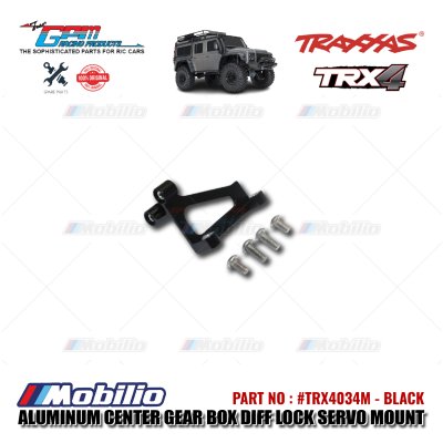 GPM Part #TRX4034M Aluminum Center Gear Box Differential Lock Servo Mount Traxxas TRX-4 TRX-6 Trail Crawler