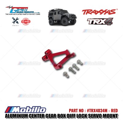 GPM Part #TRX4034M Aluminum Center Gear Box Differential Lock Servo Mount Traxxas TRX-4 TRX-6 Trail Crawler