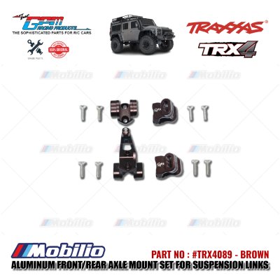 GPM Part #TRX4089 Aluminum Front Rear Axle Mount set for Suspension Links Traxxas TRX-4 Trail Crawler