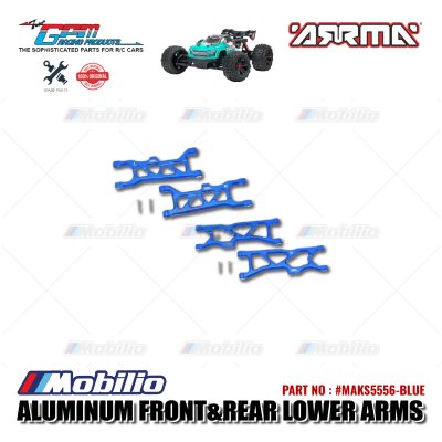 GPM Part #MAKS5556 Aluminum Front and Rear Lower Arms Set Arrma Kraton 4X4 4S BLX Monster Truck