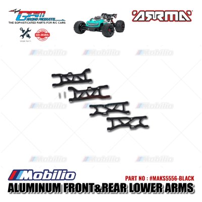 GPM Part #MAKS5556 Aluminum Front and Rear Lower Arms Set Arrma Kraton 4X4 4S BLX Monster Truck