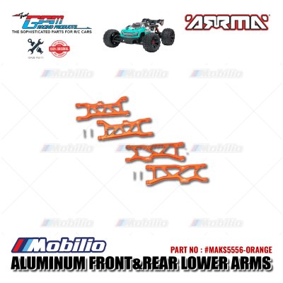 GPM Part #MAKS5556 Aluminum Front and Rear Lower Arms Set Arrma Kraton 4X4 4S BLX Monster Truck