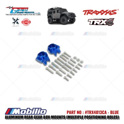 GPM Part #TRX4013CA Aluminum Rear Gear Box Mounts Multiple Positioning Holes Traxxas TRX-4 TRX-6 Trail Crawler