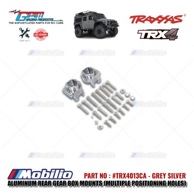 GPM Part #TRX4013CA Aluminum Rear Gear Box Mounts Multiple Positioning Holes Traxxas TRX-4 TRX-6 Trail Crawler