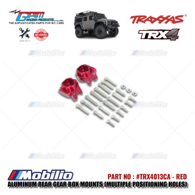 GPM Part #TRX4013CA Aluminum Rear Gear Box Mounts Multiple Positioning Holes Traxxas TRX-4 TRX-6 Trail Crawler