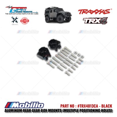 GPM Part #TRX4013CA Aluminum Rear Gear Box Mounts Multiple Positioning Holes Traxxas TRX-4 TRX-6 Trail Crawler