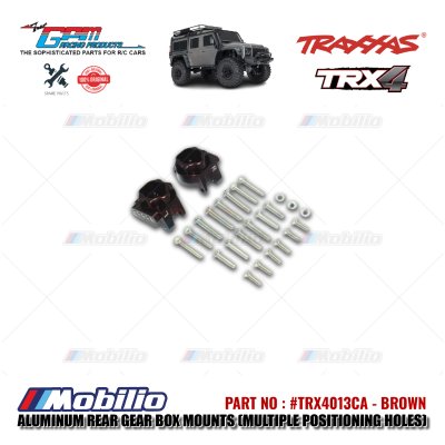 GPM Part #TRX4013CA Aluminum Rear Gear Box Mounts Multiple Positioning Holes Traxxas TRX-4 TRX-6 Trail Crawler