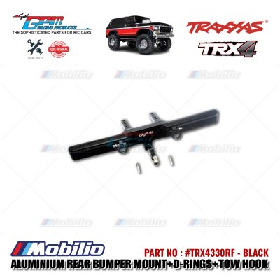GPM Part #TRX4330RF Aluminium Rear Bumper Mount D-rings Tow Hook RC Upgrade Traxxas TRX-4 Ford Bronco Crawler Adventure