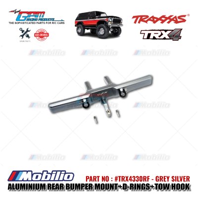 GPM Part #TRX4330RF Aluminium Rear Bumper Mount D-rings Tow Hook RC Upgrade Traxxas TRX-4 Ford Bronco Crawler Adventure