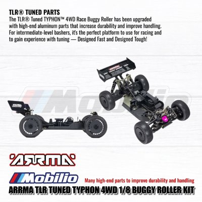 Arrma TLR Tuned Typhon 4x4 1/8 Scale Buggy Roller KIT RC Part #ARA8306