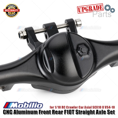 Upgrade Part CNC Aluminum Front Rear F10T Straight Axle Set for 1/10 RC Crawler Car Axial SCX10 II VS4-10