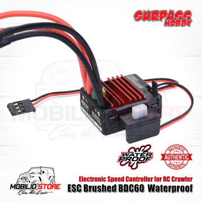 Surpass Hobby Crawler ESC Brushed BDC60 60A Waterproof for RC Car
