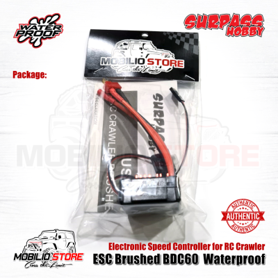 Surpass Hobby Crawler ESC Brushed BDC60 60A Waterproof for RC Car