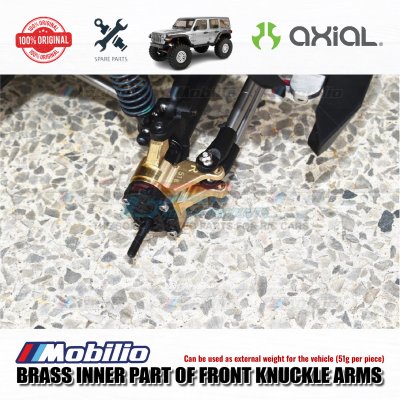 GPM Part #SCX3021BX Brass Inner Part Of Front Knuckle Arms for Axial Racing Capra 1.9 Unlimited