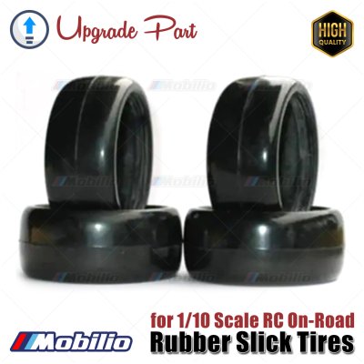 Upgrade Part Rubber Slick Tires Ban 1/10 Scale RC On-Road