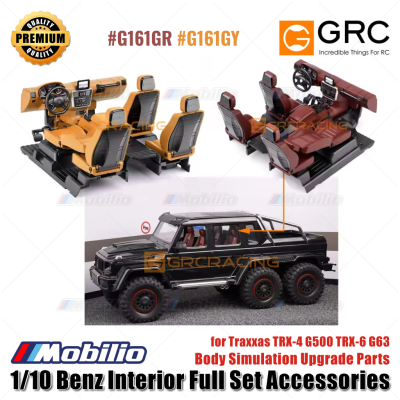 GRC 1/10 Benz Interior Full Set For Traxxas TRX4 G500 TRX6 G63 Body Simulation Upgrade parts accessories #G161GR G161GY