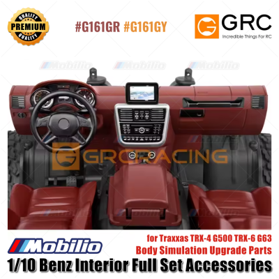 GRC 1/10 Benz Interior Full Set For Traxxas TRX4 G500 TRX6 G63 Body Simulation Upgrade parts accessories #G161GR G161GY