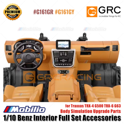 GRC 1/10 Benz Interior Full Set For Traxxas TRX4 G500 TRX6 G63 Body Simulation Upgrade parts accessories #G161GR G161GY