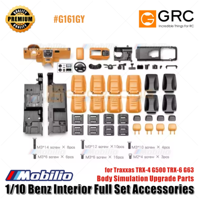 GRC 1/10 Benz Interior Full Set For Traxxas TRX4 G500 TRX6 G63 Body Simulation Upgrade parts accessories #G161GR G161GY