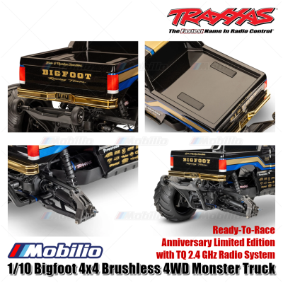 Traxxas 67134-1 1/10 Bigfoot 4x4 Brushless 4WD Monster Truck 50th Anniversary Limited Edition RTR EP w/ TQ 2.4 GHz Radio System