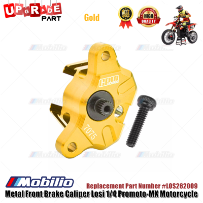 GPM Part #MX035 Metal Front Brake Caliper Losi 1/4 Promoto-MX Motorcycle Replacement Part Number #LOS262009