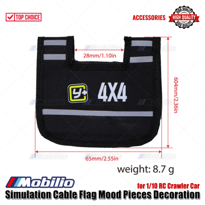 Accessories Simulation Cable Flag Mood Pieces Decoration for 1/10 RC Crawler Car Adventure Remote Control