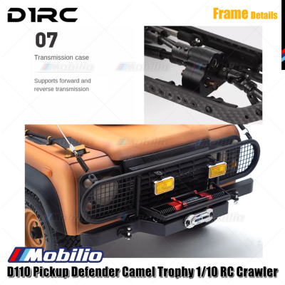 D1RC D110 RC Pickup Land Rover Defender Camel Trophy 1/10 WB 334mm