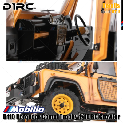 D1RC D110 RC Defender Camel Trophy 1/10 WB334mm Crawler